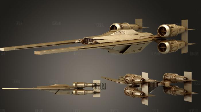 Star Wars U Wing stl model for CNC